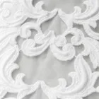 Tischläufer aus Leinen mit weißer Spitze, italienische Luxusqualität – Farnese Viadurini