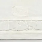 Läufer aus naturweißem schwerem Leinen mit italienischer Luxusprägung – Limao Viadurini