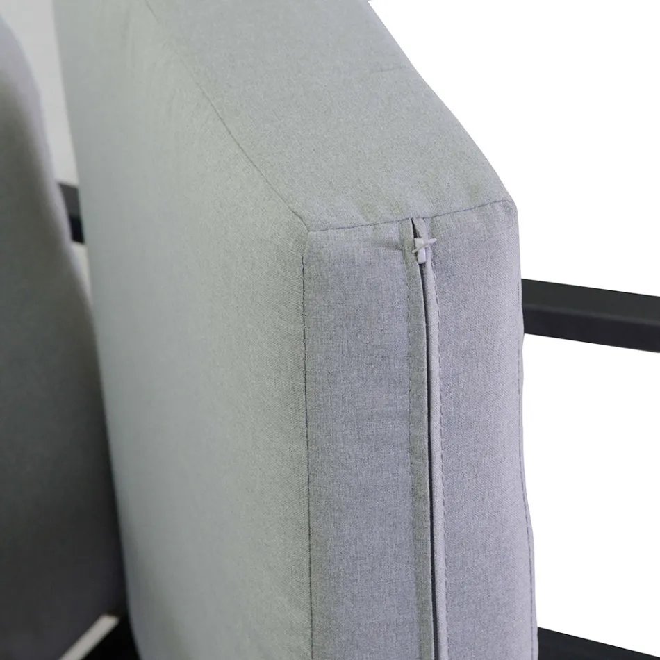 Wohnzimmer, bestehend aus 1 Sofa, 2 Sesseln und 1 Couchtisch - Tisch Viadurini