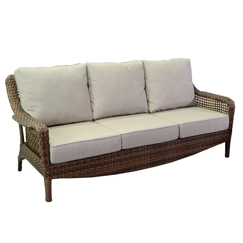 Wohnzimmer bestehend aus 2 Sesseln, 1 Sofa und 1 Couchtisch - Sonnenschirm Viadurini