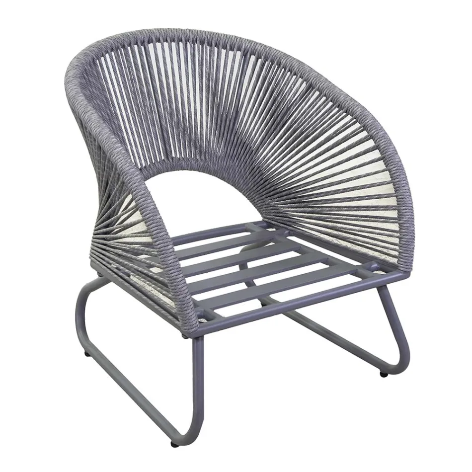 Wohnzimmer bestehend aus 2 Sesseln mit Couchtisch - Suitcase Viadurini