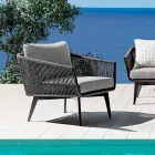 Wohnzimmer bestehend aus 2- oder 3-Sitzer-Sofa, Sesseln und Couchtisch - Elios Viadurini