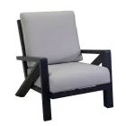 Wohnzimmer, bestehend aus Sofa, Couchtisch und Sesseln mit Fußstütze - Anschlagtafel Viadurini