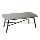 Wohnzimmer im Freien, bestehend aus 1 3-Sitzer-Sofa, 2 Sesseln und 1 Couchtisch - Righello Viadurini