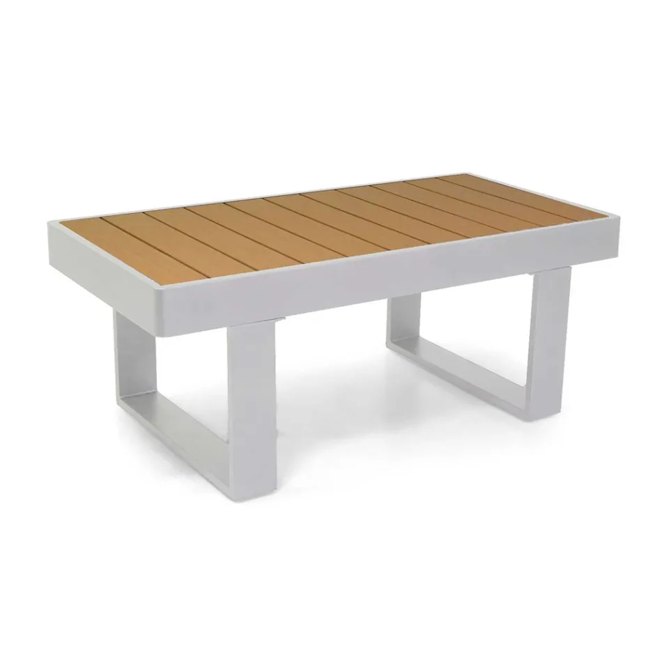 Outdoor Lounge aus Aluminium und Polywood Armlehnen - City Viadurini