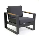 Outdoor Lounge aus Aluminium und Polywood Armlehnen - City Viadurini