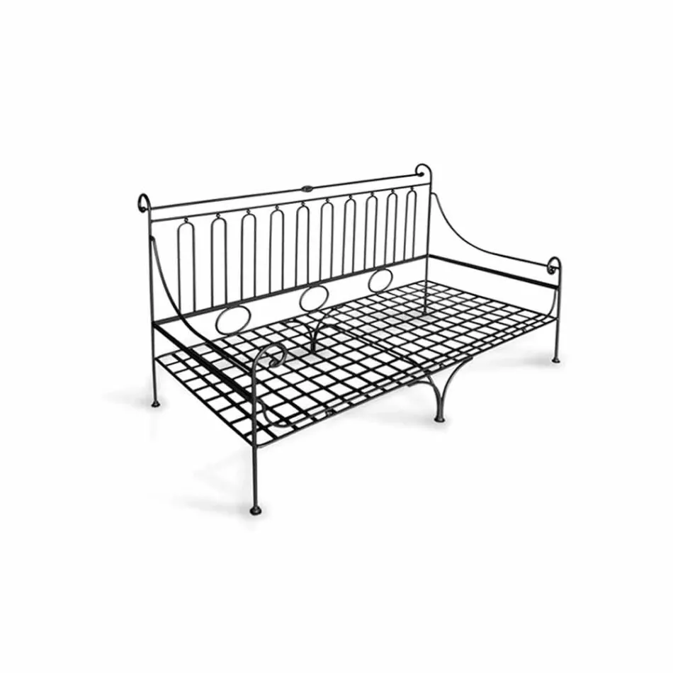 Artisan Garden Lounge mit Eisenstruktur Made in Italy - Lisotto Viadurini