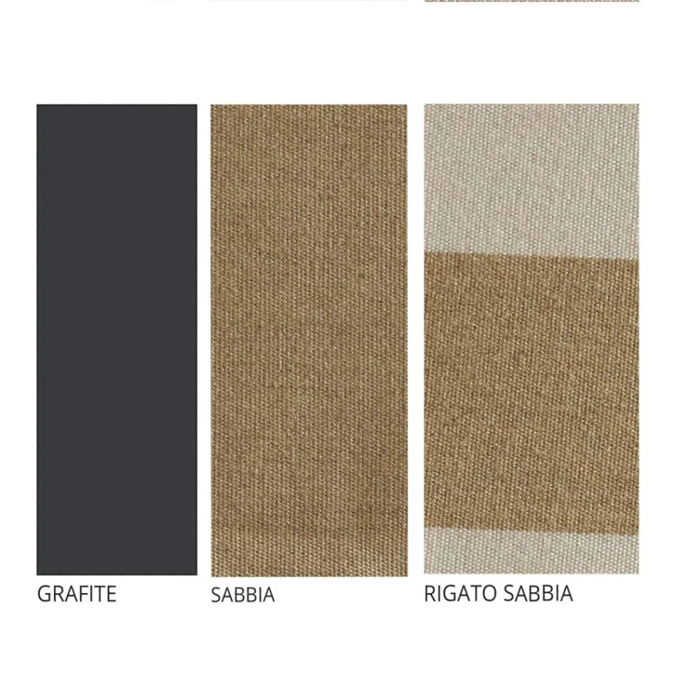 Artisan Garden Lounge mit Eisenstruktur Made in Italy - Lisotto Viadurini