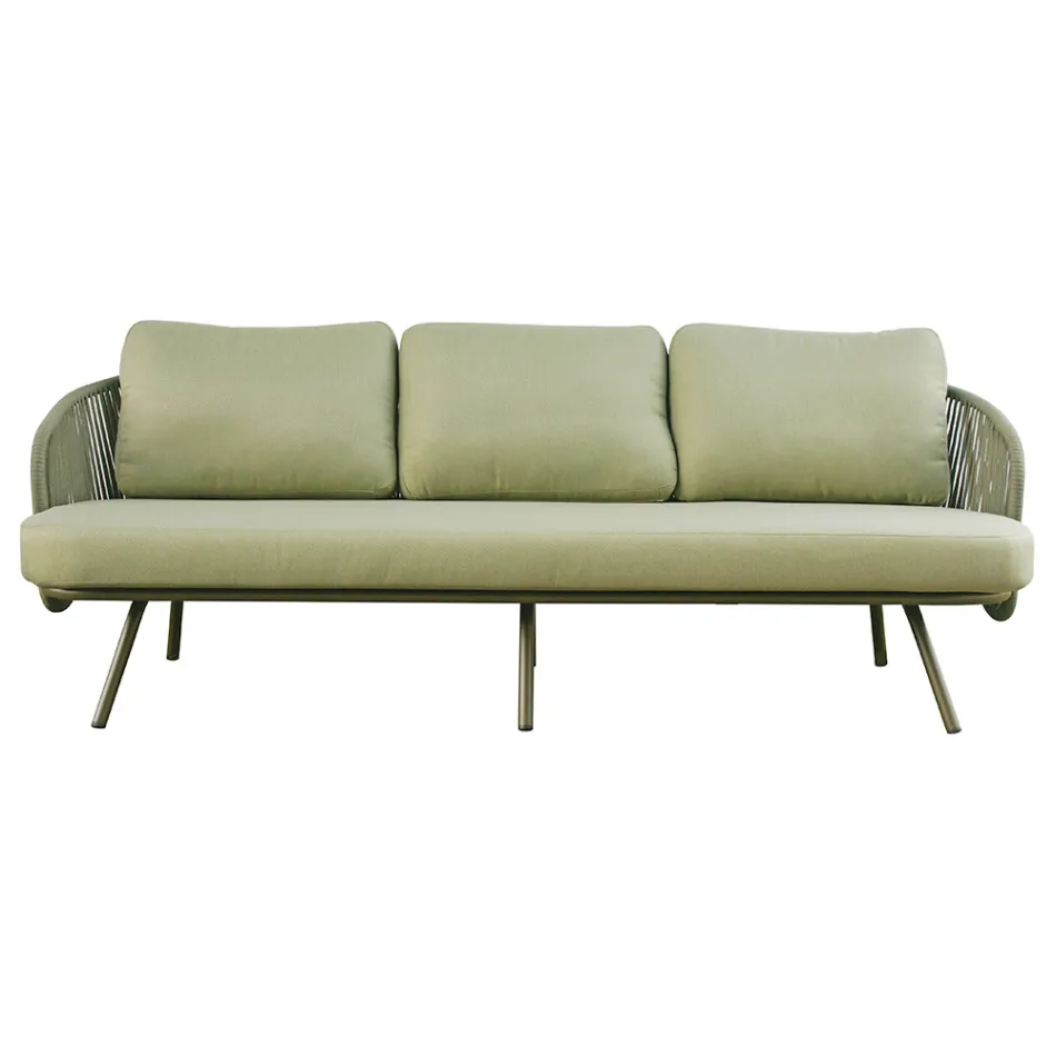 Rotes oder grünes Aluminium-Garten-Wohnzimmer - Regalrise Viadurini