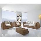 Handgewebtes Gartenset aus Polyrattan – Charlie Viadurini