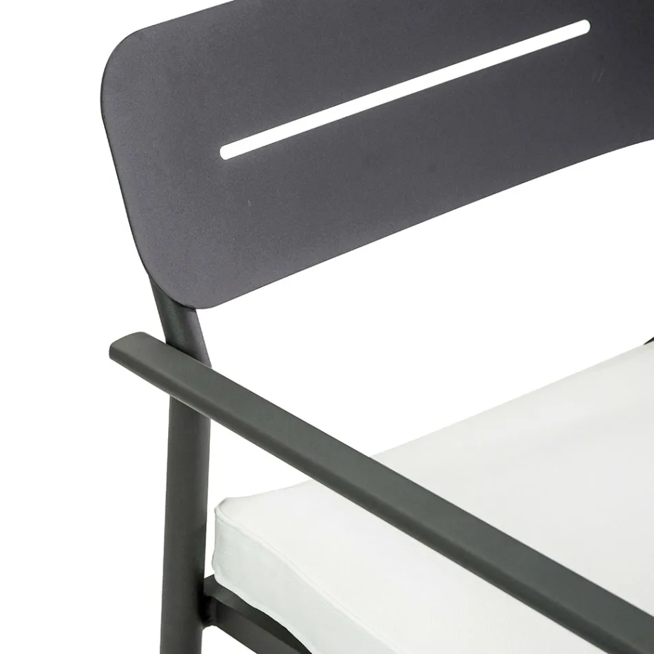 Gartenlounge aus Aluminium mit verschiedenen Oberflächen - Souvenir Viadurini