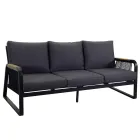 Wohnzimmer aus Aluminium mit Details aus brasilianischem Teakholz - Tagebuch Viadurini