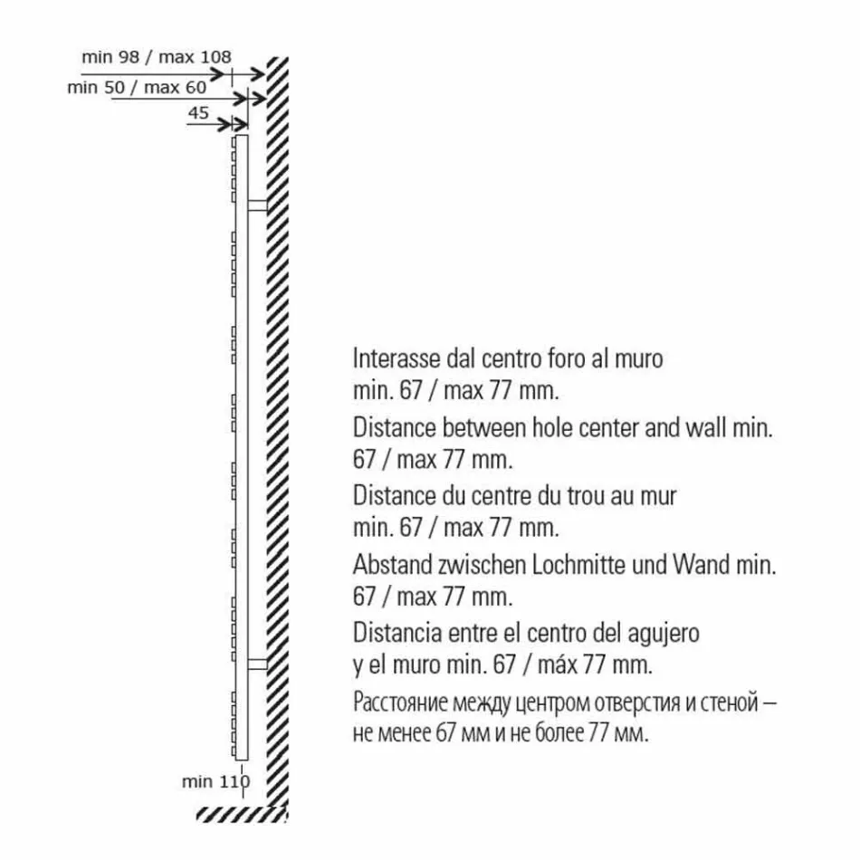 Modernes Design Badetuchwärmer aus Stahl bei 386 Watt - Pfau Viadurini