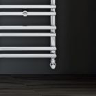 Hydraulischer Handtuchwärmer mit horizontalen Elementen, hergestellt in Italien – Amaretti Viadurini