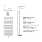 Hydraulischer Handtuchwärmer aus Kohlenstoffstahl Rost Made in Italy - Coccola Viadurini