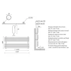 Hydraulischer Handtuchwärmer aus Kohlenstoffstahl Rostmatt Made in Italy - Fiaccole Viadurini