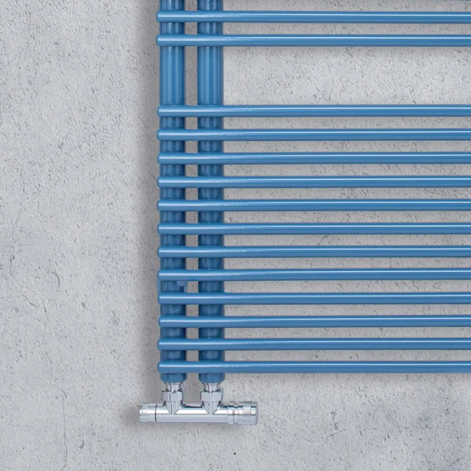 Handtuchwärmer aus Kohlenstoffstahl mit gemischtem System – Erdnüsse Viadurini