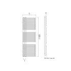 Handtuchwärmer aus Kohlenstoffstahl mit gemischtem System – Erdnüsse Viadurini