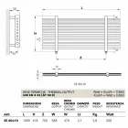 Hydraulische horizontal Handtuch modernes Design Selene Scirocco H Viadurini