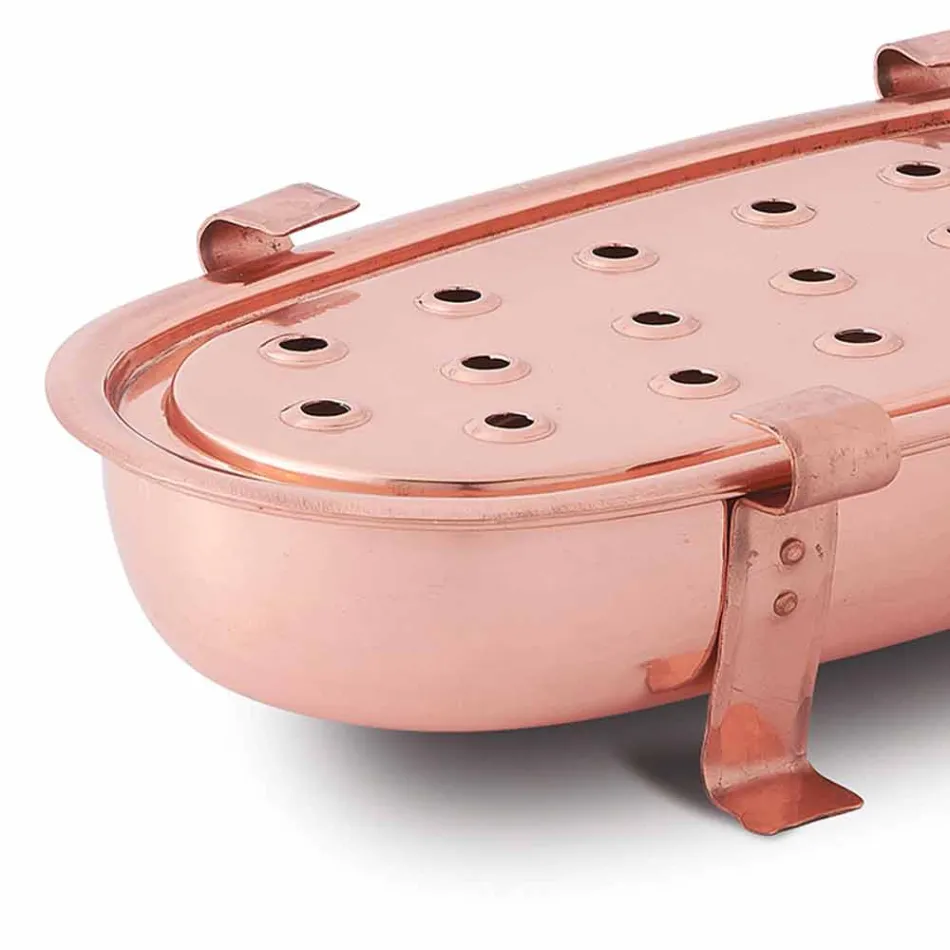 Tisch Chafing Dish für Kupfertöpfe Made in Italy 45x23 cm - Mariaelena Viadurini