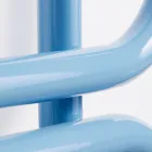 Elektrischer Handtuchwärmer Leiter rund farbiger Stahl Made in Italy - Kette Viadurini