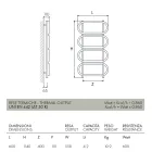 Elektrischer Handtuchwärmer Leiter rund farbiger Stahl Made in Italy - Kette Viadurini