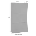 Schuhschrank mit 3 Türen aus gewölbtem glänzend weiß lackiertem Holz - Sabine Viadurini