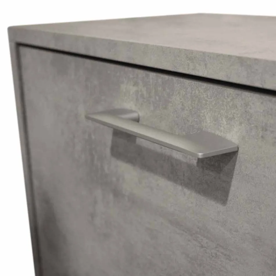 Sitover zweireihigen Rampenlicht in Melamin Cleaf Zement Senis Viadurini