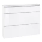 Schuhschrank Weiß oder Anthrazit 3 Türen Nachhaltiges Holzdesign - Emanuelito Viadurini