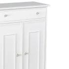 Schuhschrank mit 1 Schublade und 2 Holztüren Made in Italy - Lasa Viadurini