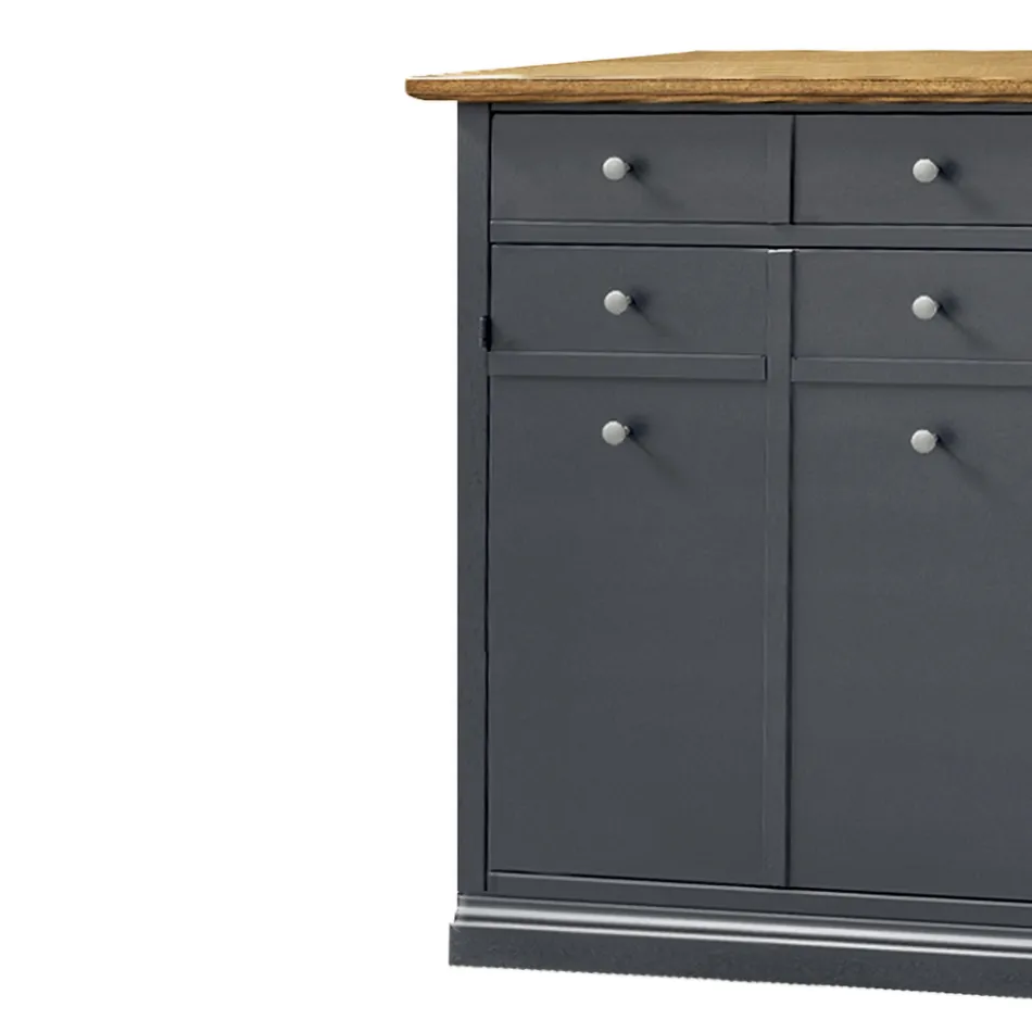 Schuhregal aus furniertem Toulipier-Holz, hergestellt in Italien – Visnus Viadurini