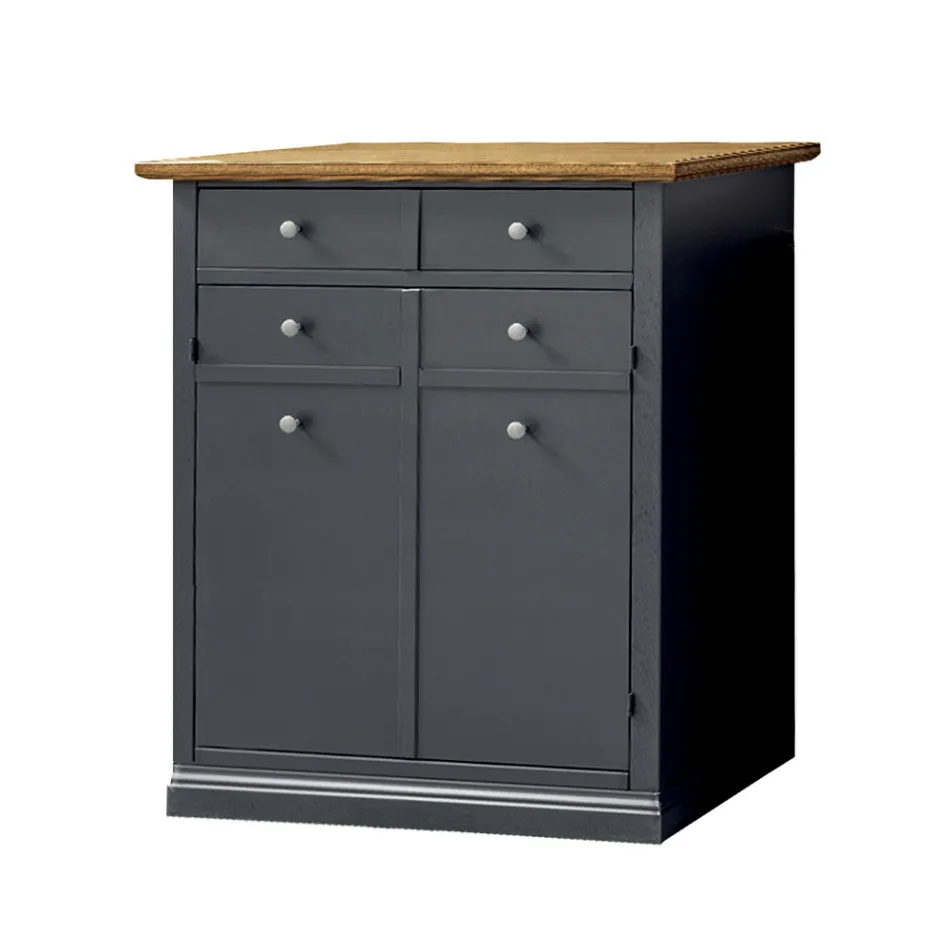 Schuhregal aus furniertem Toulipier-Holz, hergestellt in Italien – Visnus Viadurini