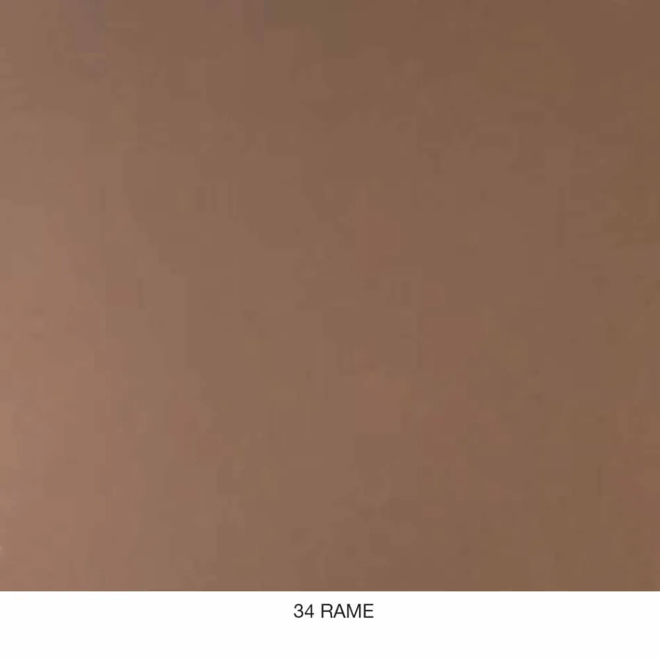 Moderner Schreibtisch aus farbigem Metall und Eichenholz im italienischen Design - Nadin Viadurini