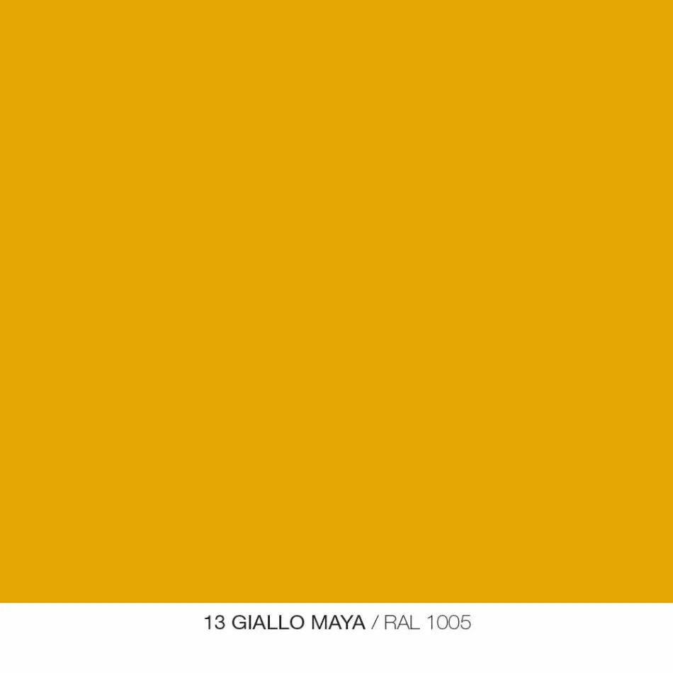 Moderner Schreibtisch aus farbigem Metall und Eichenholz im italienischen Design - Nadin Viadurini