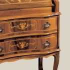 Klassischer Holzschreibtisch mit Klappe und Schubladen Made in Italy - Elegant Viadurini