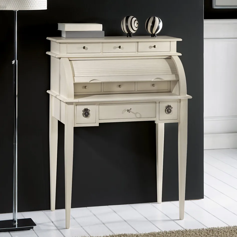 Schreibtisch mit 6 Außenschubladen, 3 Innenschubladen und 1 Fach, hergestellt in Italien – Marte Viadurini