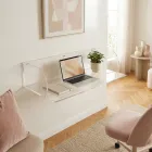 Otilia Plexiglas-Wandschreibtisch im minimalistischen Design, hergestellt in Italien Viadurini