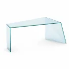 Modernes Design Büro Schreibtisch Extraleichtes Glas Made in Italy - Rosalia Viadurini
