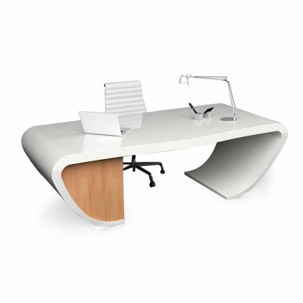 Moderner Büroschreibtisch, hergestellt in Italien, Miranda Viadurini