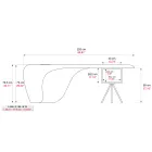 Chefschreibtisch von Karim Rashid aus Polyurethan in verschiedenen Ausführungen – James Viadurini