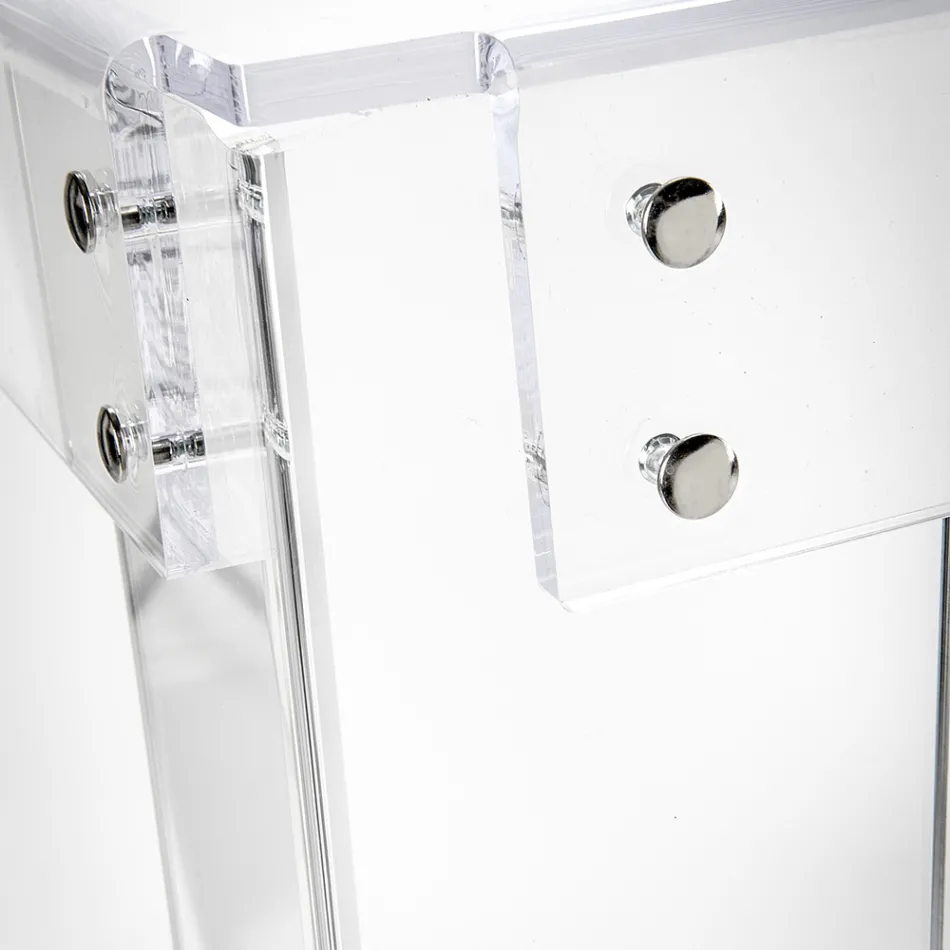 Transparenter Schreibtisch aus Plexiglas Modernes Design Made in Italy - Vichy Viadurini