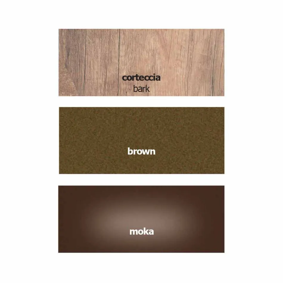 Moderner Schreibtisch aus Metall und Melamin mit Schublade Made in Italy - Iridio Viadurini