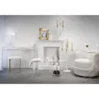 Moderner Schreibtisch aus transparentem Plexiglas, hergestellt in Italien, Barga Viadurini