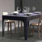 Schreibtisch / Tisch rechteckig Restaurants, ein modernes Design, Merlot Viadurini