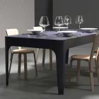 Schreibtisch / Tisch rechteckig Restaurants, ein modernes Design, Merlot Viadurini