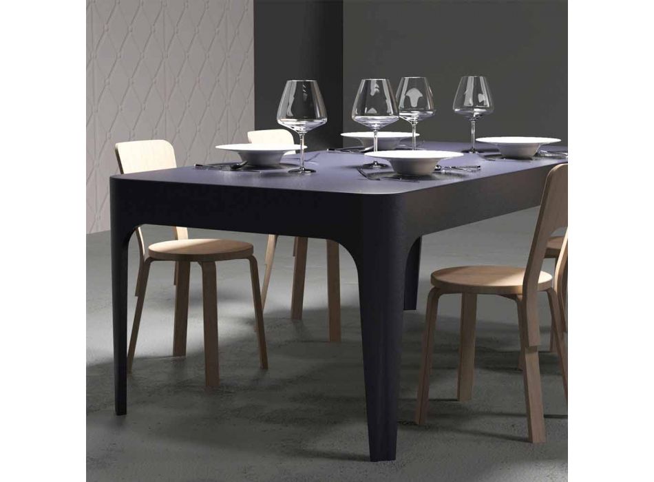 Schreibtisch / Tisch rechteckig Restaurants, ein modernes Design, Merlot Viadurini