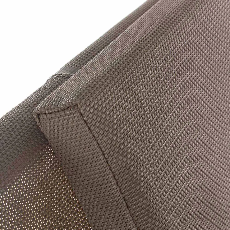 Outdoor-Liegestuhl aus Aluminium mit Sitz aus Textilene, 4 Stück - Kailua Viadurini