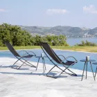 Klappbarer Gartenliegestuhl aus verzinktem Stahl Made in Italy 2 Stück - Hobbit Viadurini