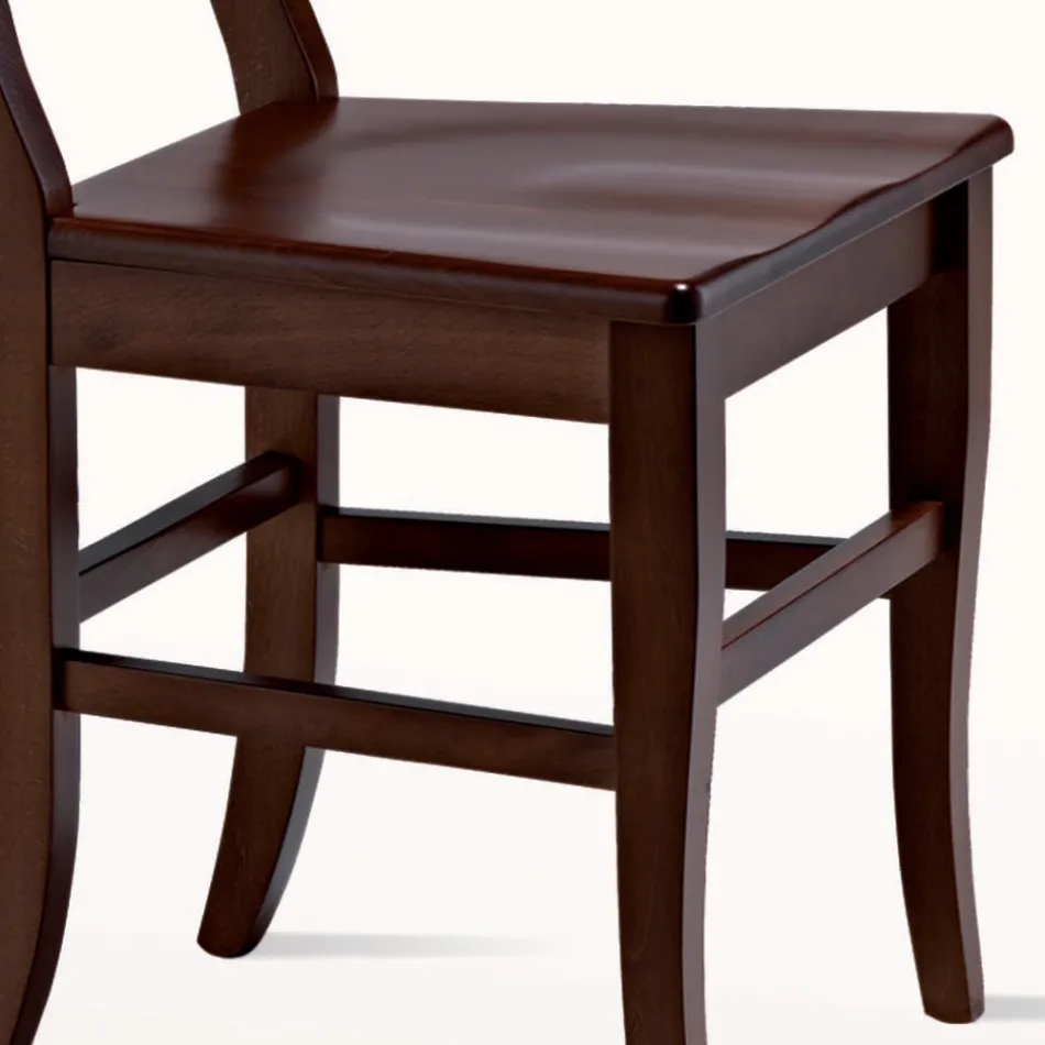 Klassischer Stuhl aus massivem Buchenholz Design Made in Italy - Claudie Viadurini