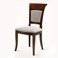 Klassischer Stuhl aus Buchenholz und elegantem italienischen Designstoff - Murray